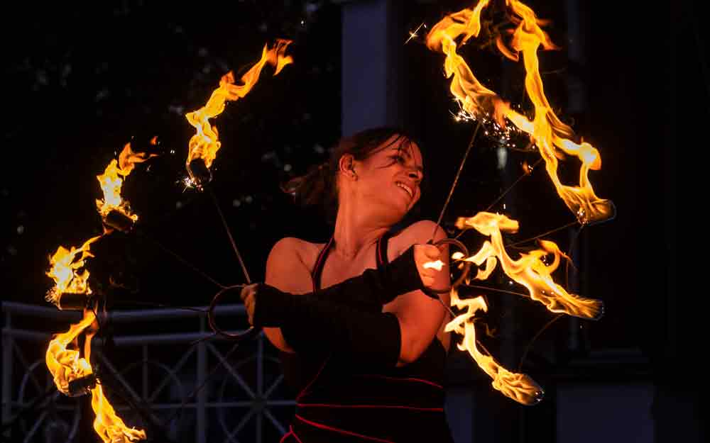 Feuershow der Extraklasse